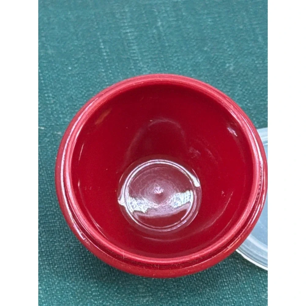 Vintage Tupperware Red Wonderlier Bowl Keychain Miniature Collectible 1307-7